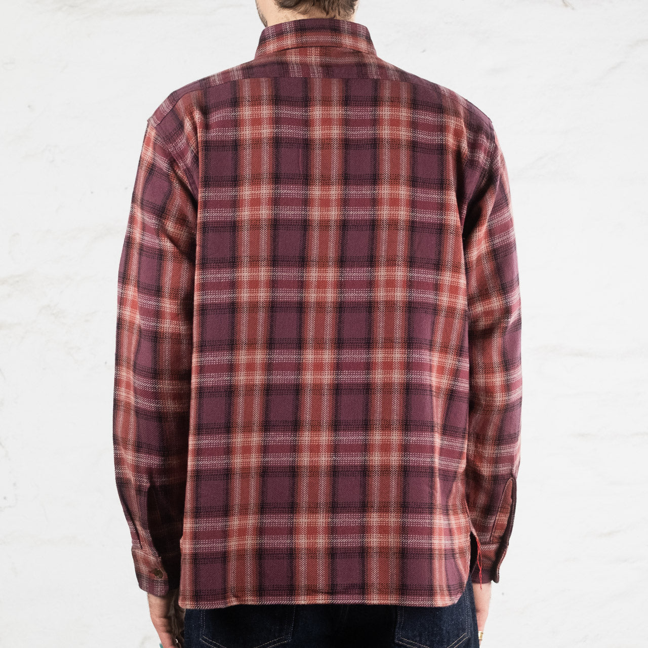 Twill Check Work Shirt Red