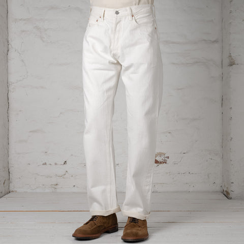 13 oz. White Denim 1947 Regular Straight