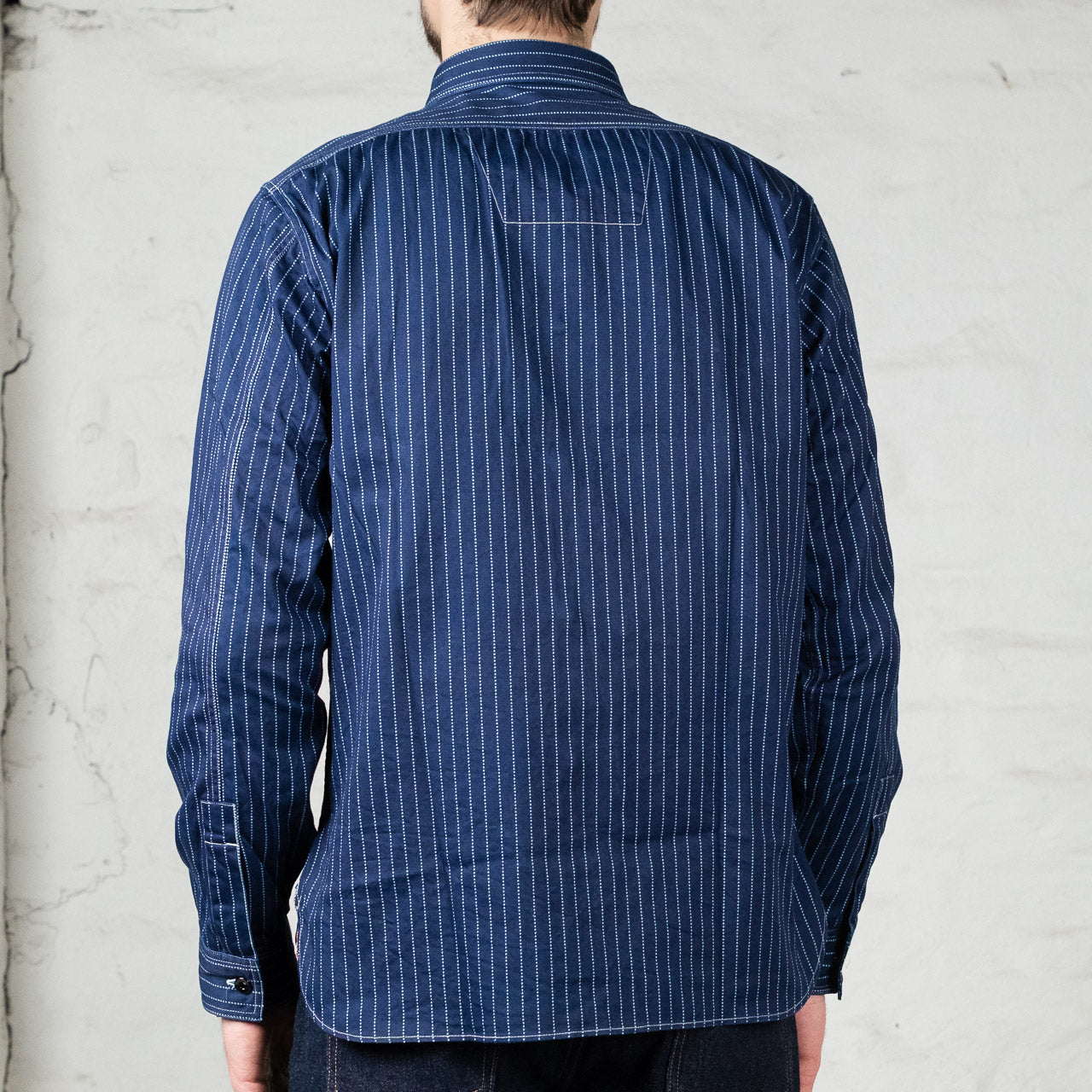 8,5 oz. Wabash Stripe Work Shirt Indigo