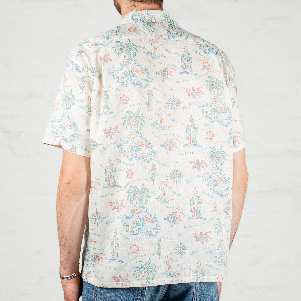 Cotton Linen Slubyarn Open Shirt "Hele-Mai-E" Off-White