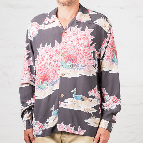Pikake Hawaiian Shirt Black