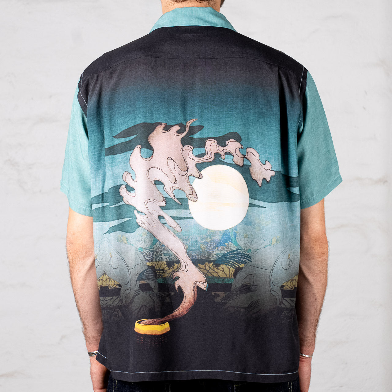 Special Edition Sun Surf x Tsukioka Yoshitoshi "Nise Murasaki Inaka Genji" Hawaiian shirt