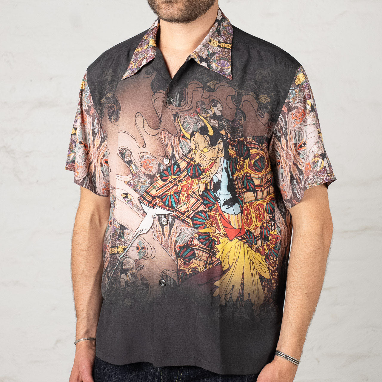 Special Edition Sun Surf x Tsukioka Yoshitoshi "New Story" Hawaiian shirt