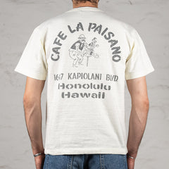 „Café la Paisano“ Heavy Slub T-Shirt Off-White