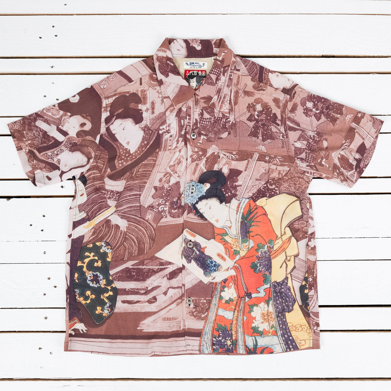 Special Edition "Sun Surf X Toyokuni III" Hawaiian shirt