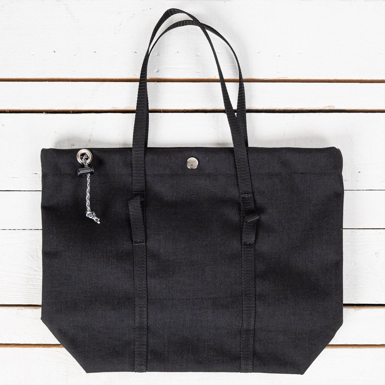 Nylon Beach Bag Small Schwarz