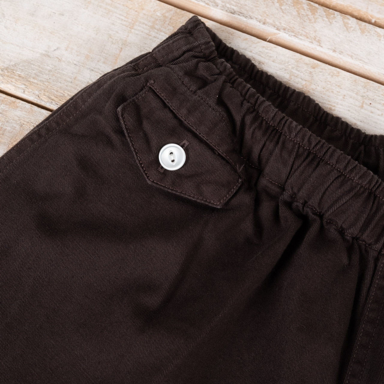 Cotton Drill Swim Shorts Schwarz