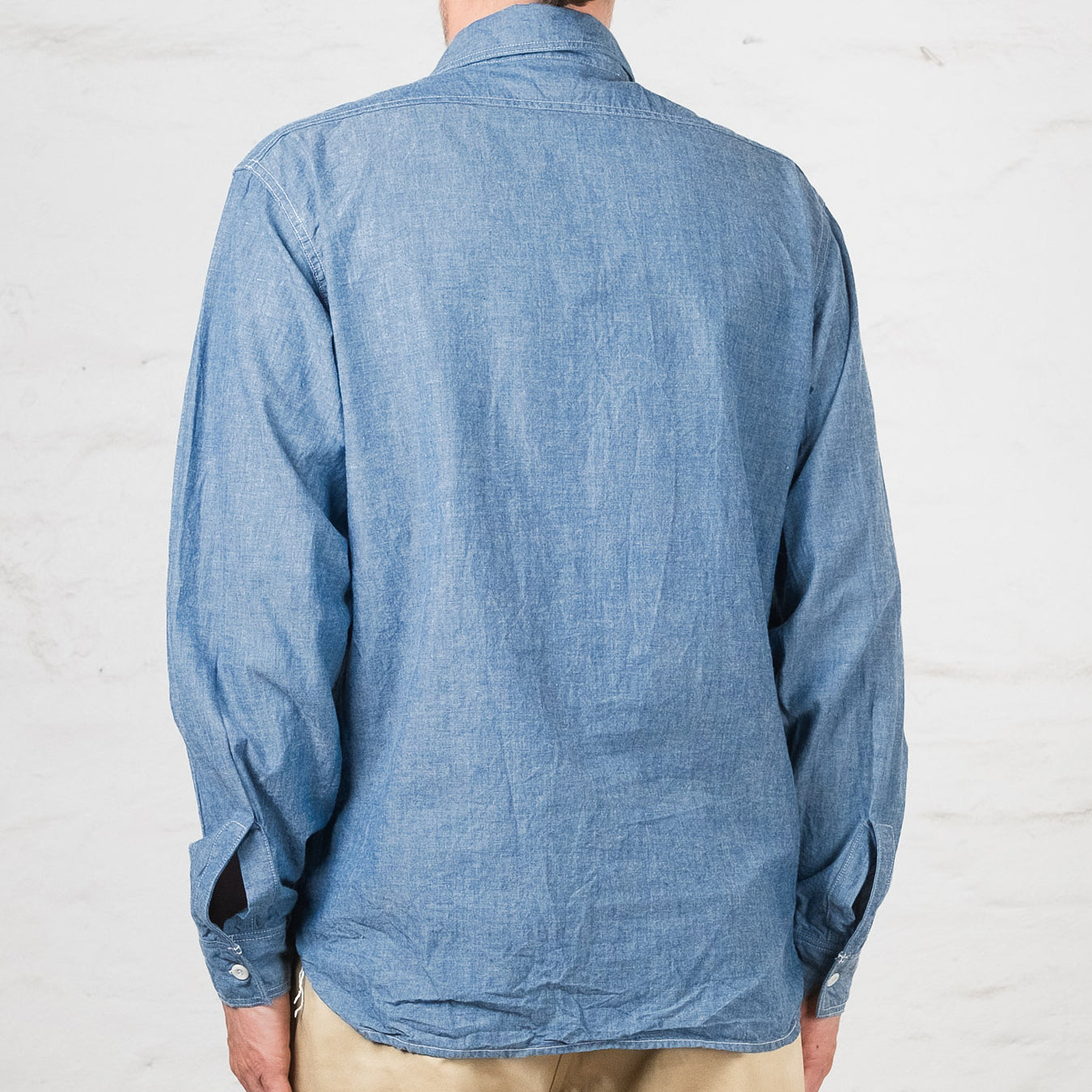 8HU Chambray Serviceman Shirt Indigo