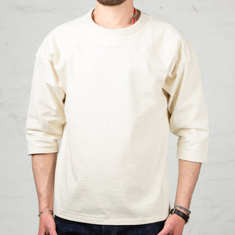 Heavy Cotton Football Tee Ecru