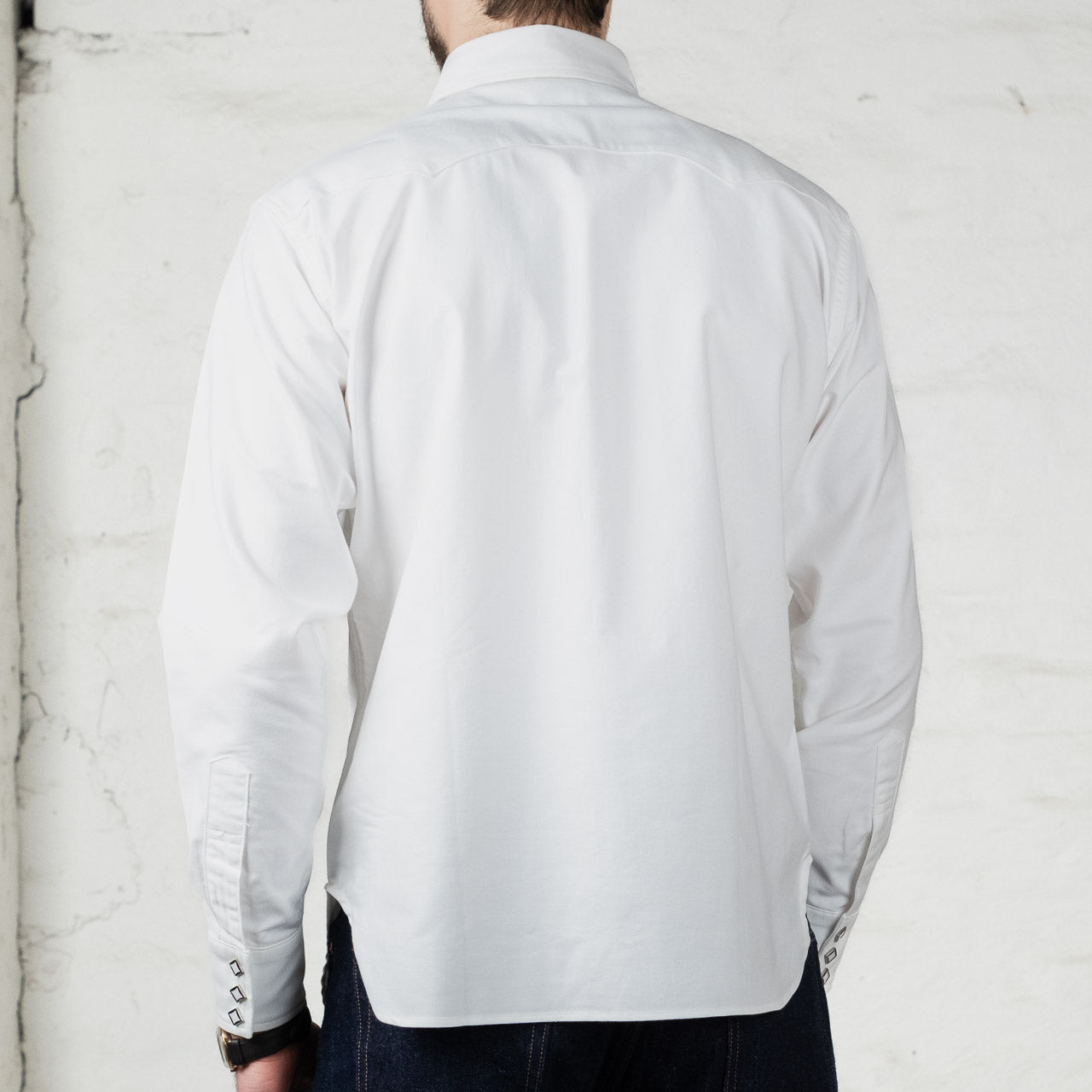 OXFORD WESTERN SHIRT / SAWTOOTH White