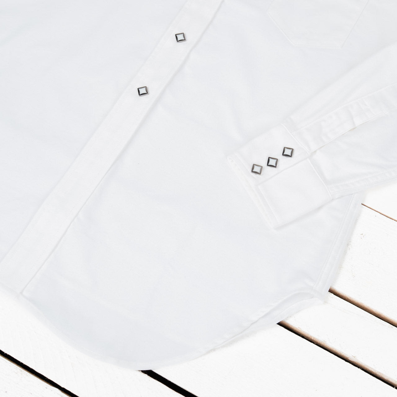 OXFORD WESTERN SHIRT / SAWTOOTH White