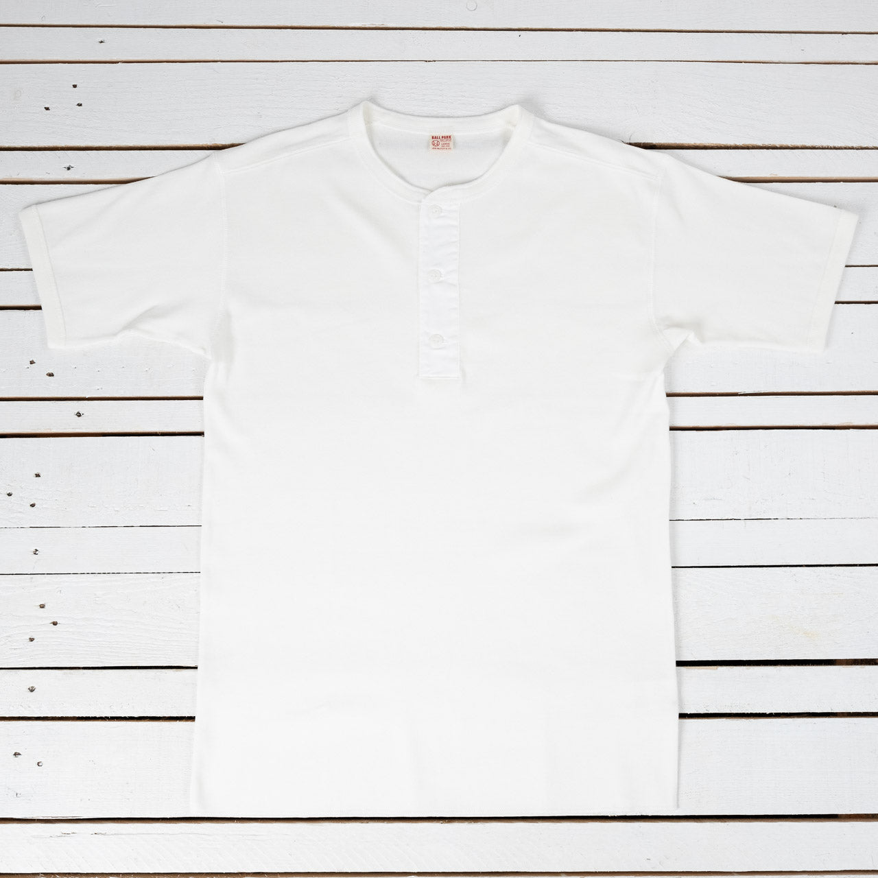 Union Henley Undershirt S/S White
