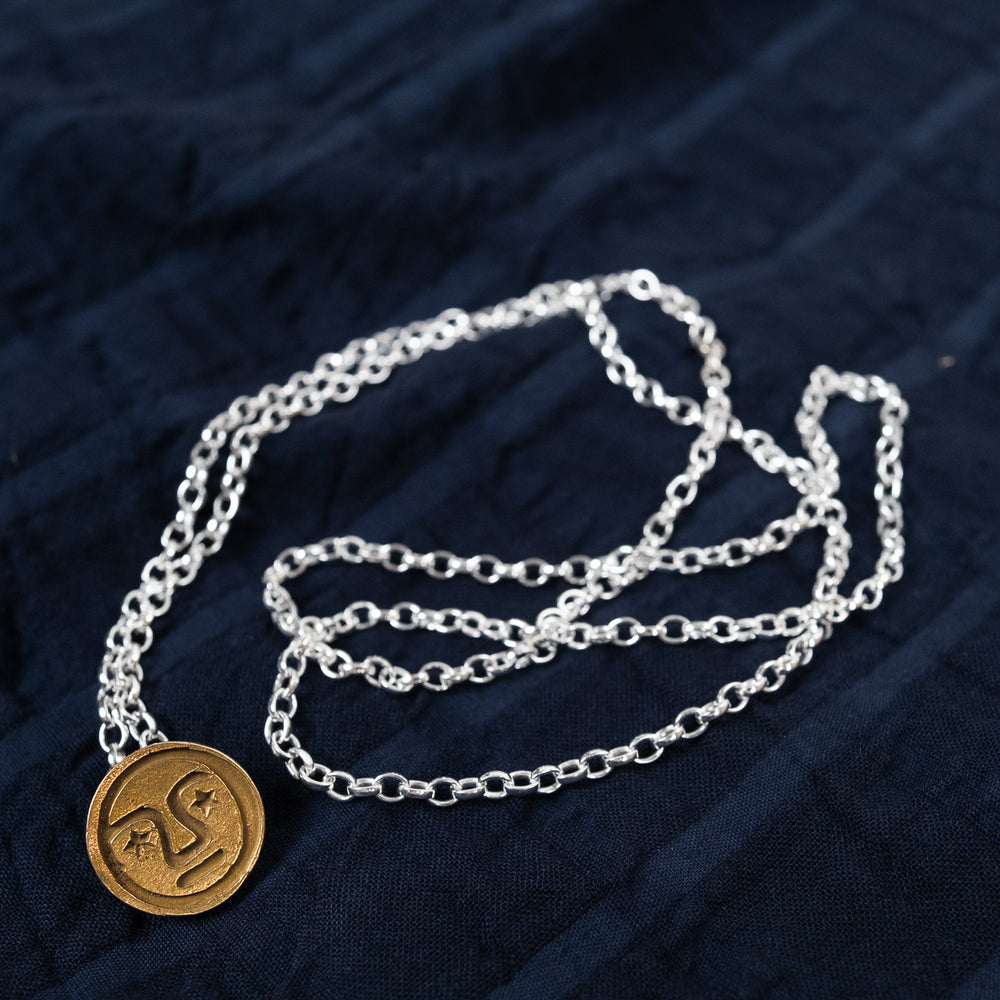 Penna Collier Bouton Laiton