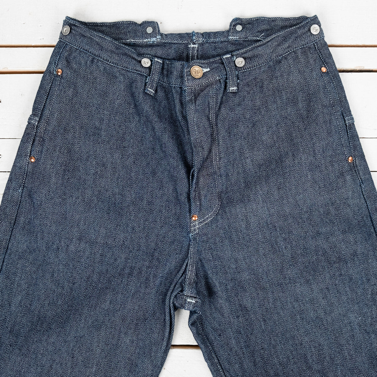 156 Split Back Jeans Indigo Birdseye Rinsed