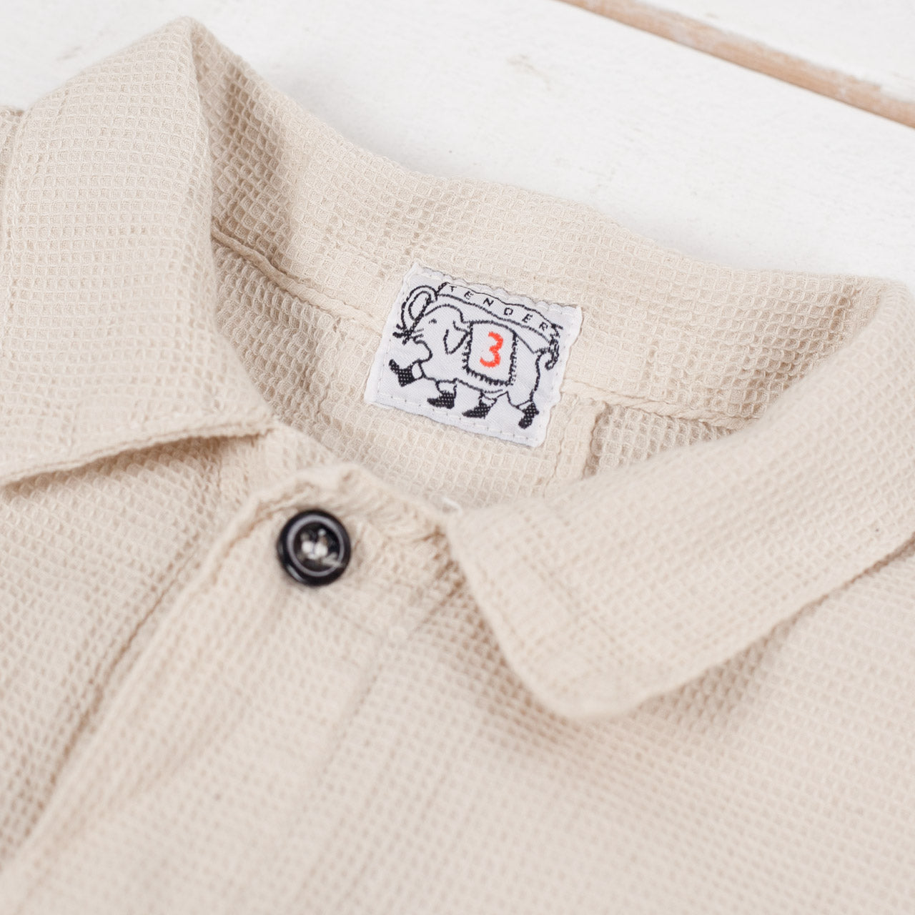 Argyle Chest Pocket Shirt Bandana Print Rinsed Ecru