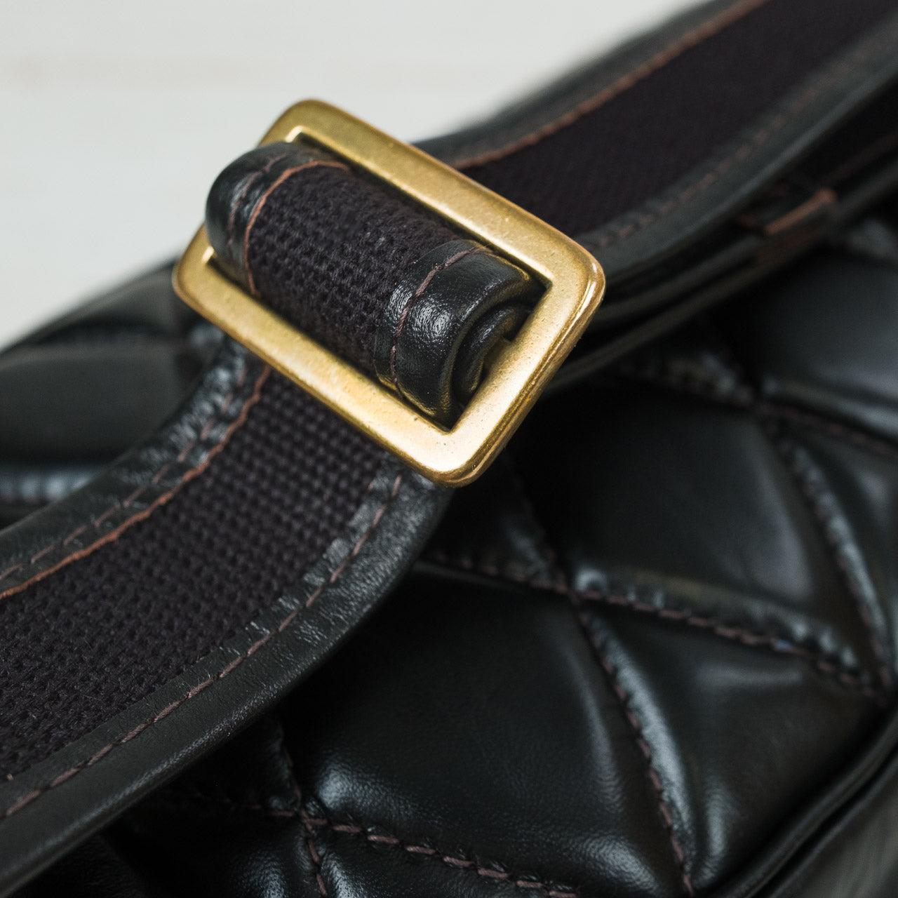 Buco Horsehide Shoulder Bag Black