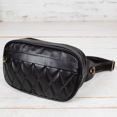 Buco Horsehide Shoulder Bag Black