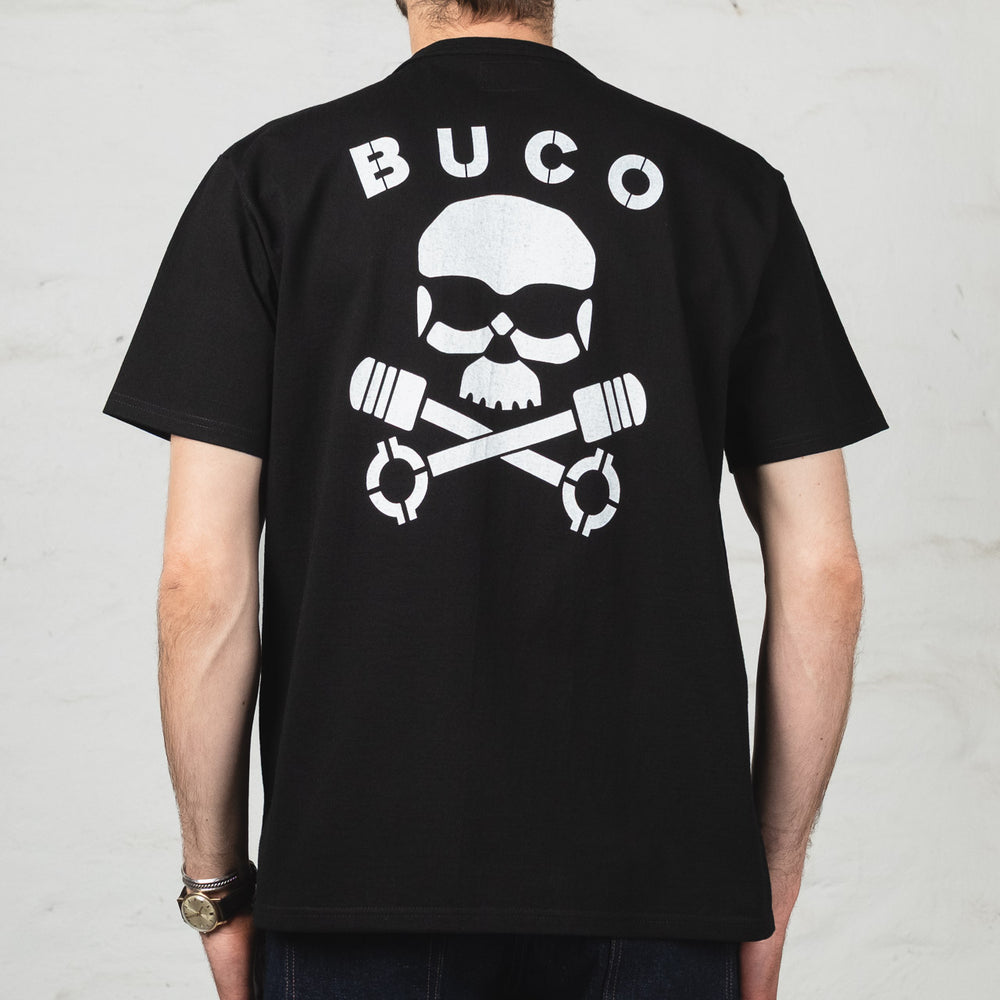 Buco Tee Skull Piston Schwarz