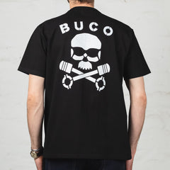 Buco Tee Skull Piston Black