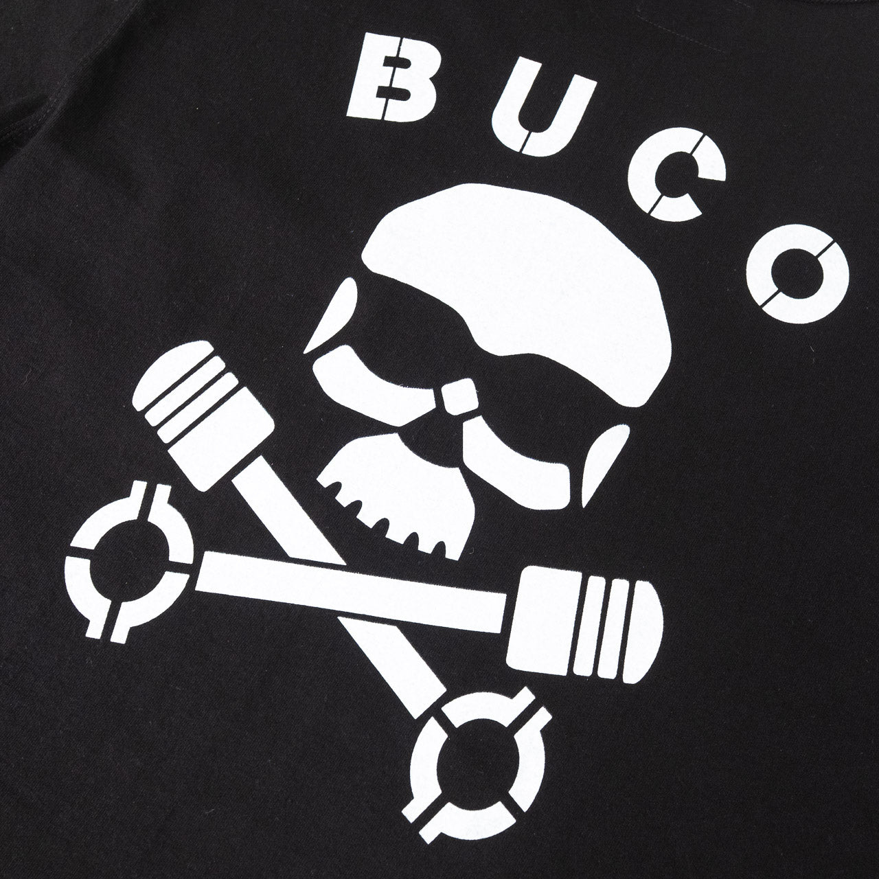Buco Tee Skull Piston Black