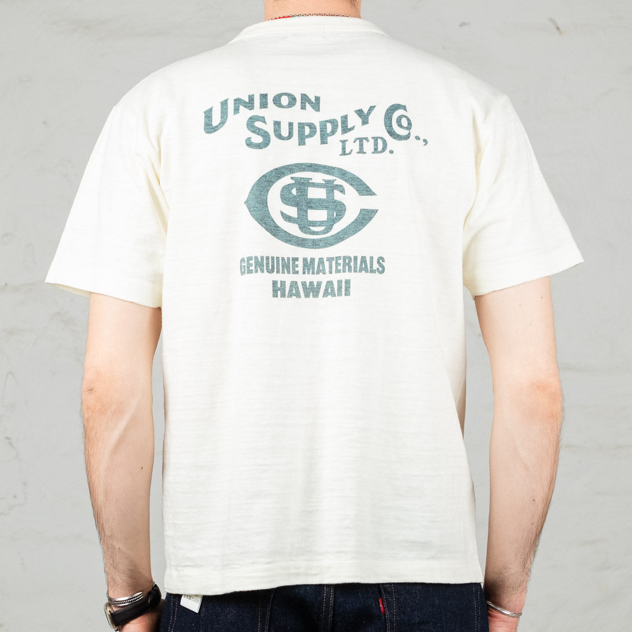 S/S Tee Union Supply Slub White
