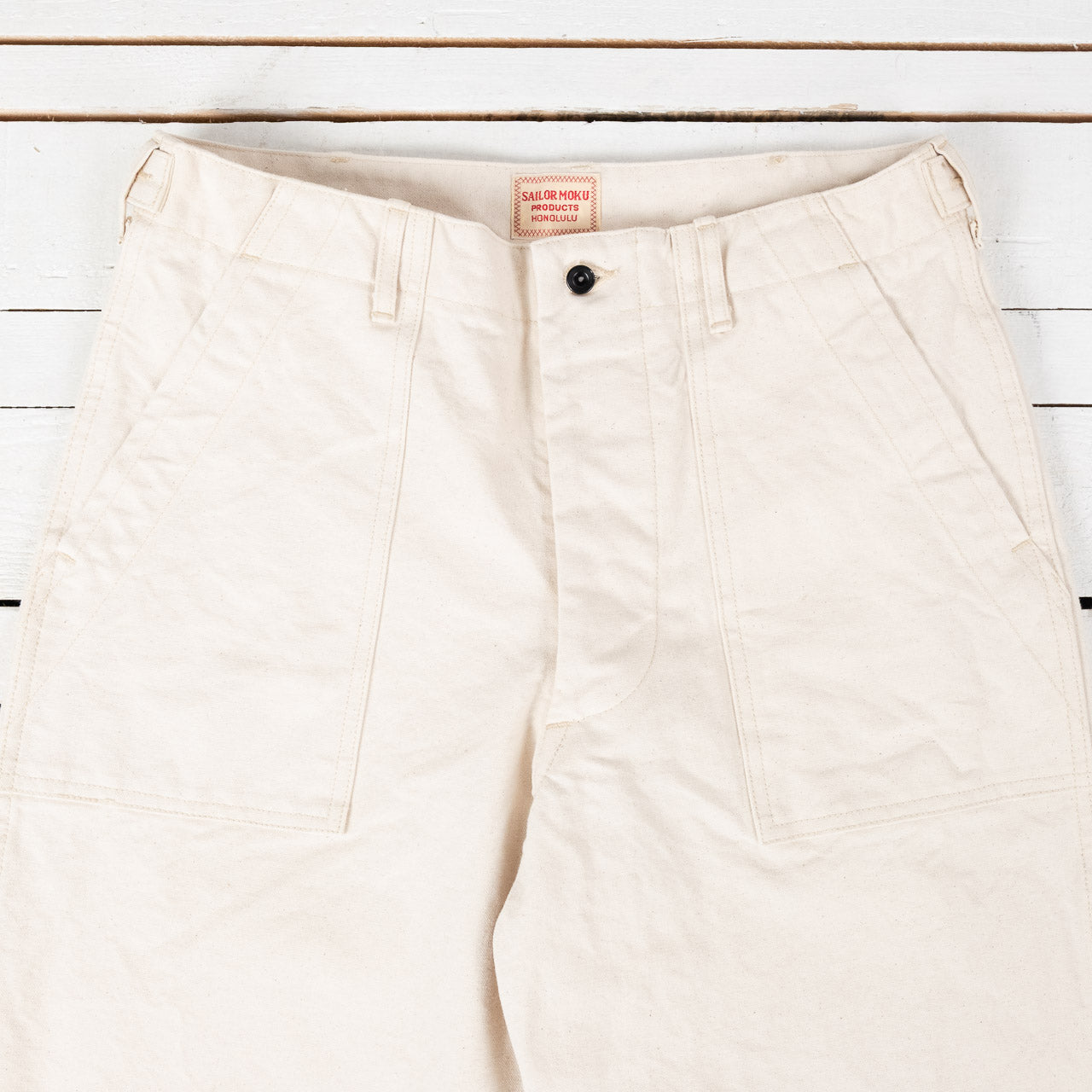 Sailor Moku 10 oz. Cotton Duck Pants Ecru