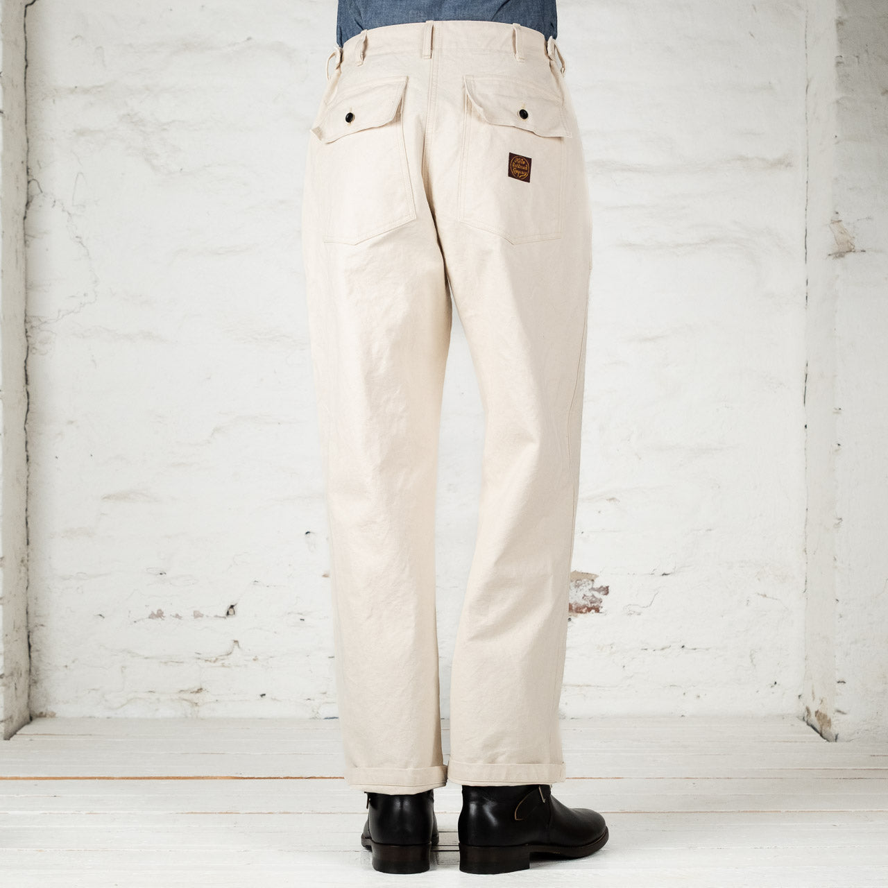 Sailor Moku 10 oz. Cotton Duck Pants Ecru