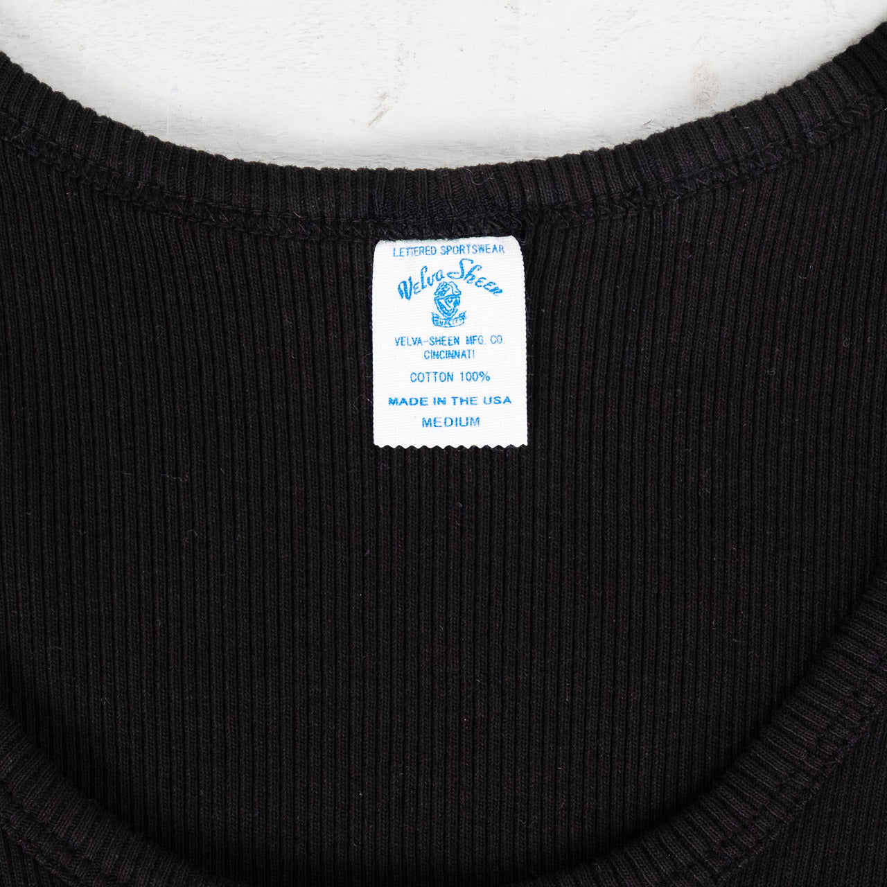 Rib Tank Top Schwarz