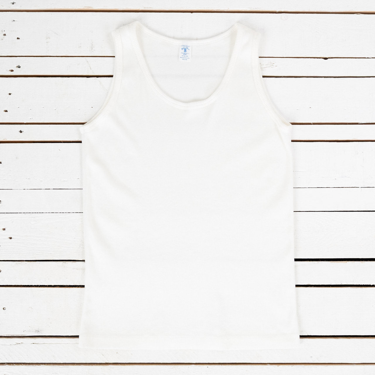 Rib Tank Top Weiß