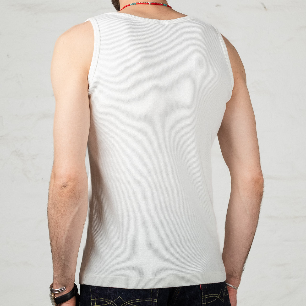 Rib Tank Top Weiß