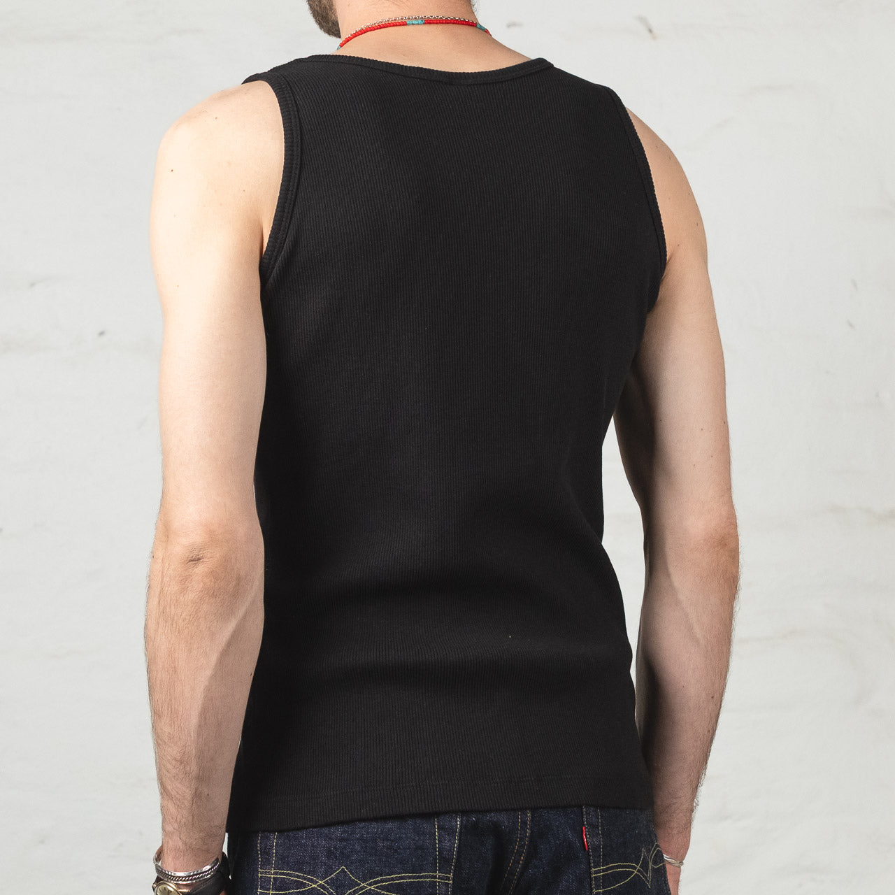 Rib Tank Top Schwarz