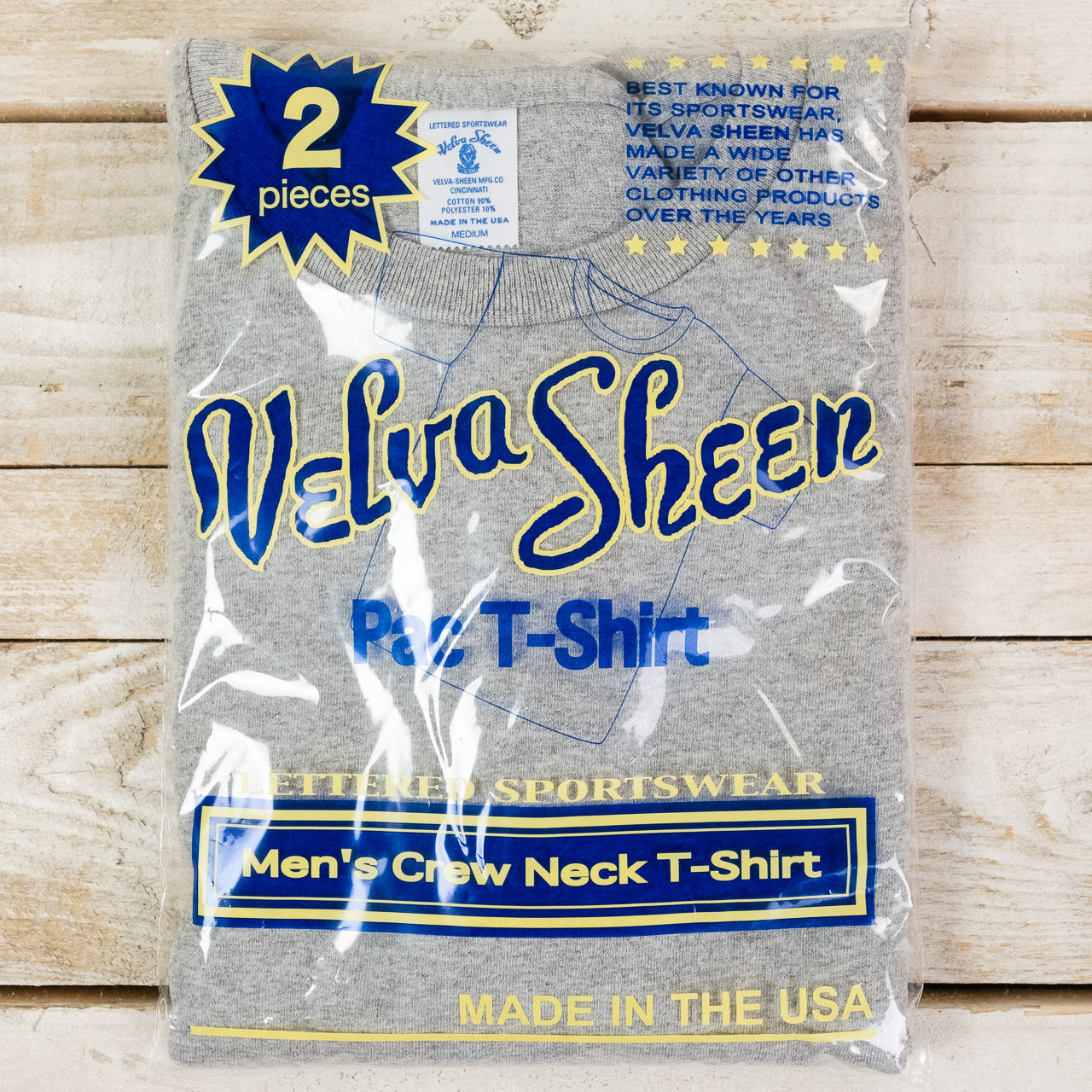2Pack Heavy Crewneck T-Shirt Grau Meliert