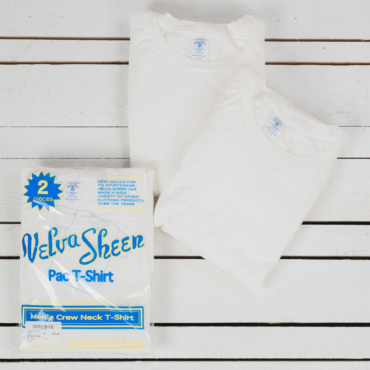 2Pack Heavy Crew Neck T-Shirt White