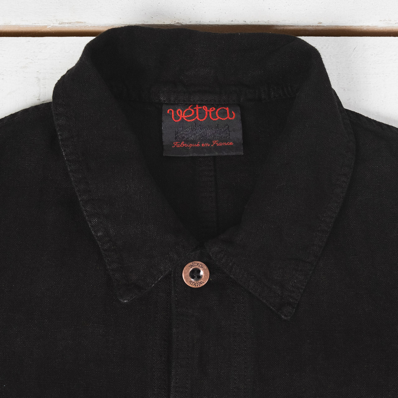 Heavy Linen Weaved Jacket Black