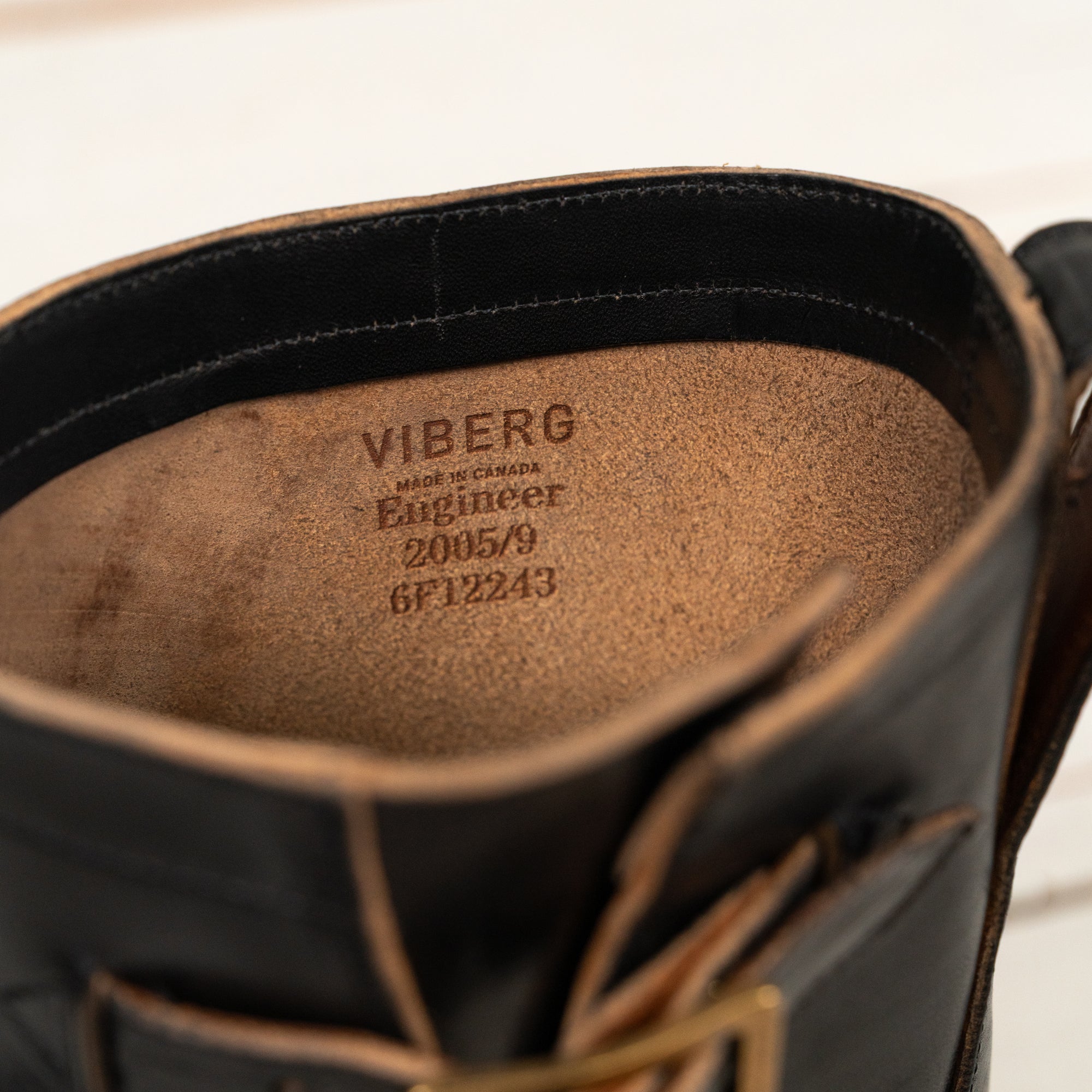 Engineer Boot 2005 Nero Tea Core Vacchetta Lucida Schwarz