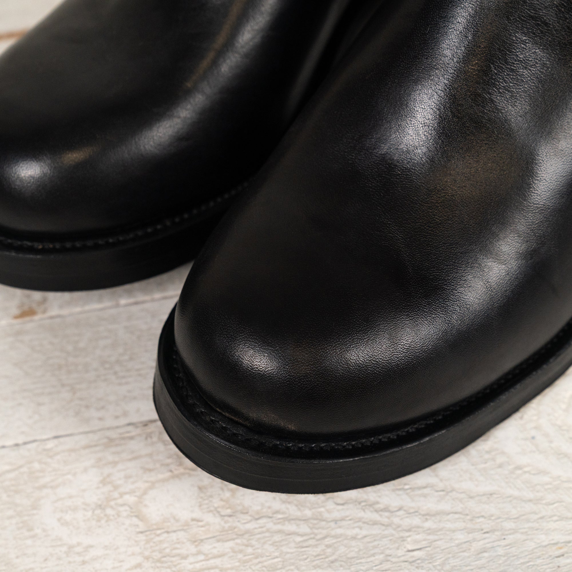 Engineer Boot 2005 Nero Tea Core Vacchetta Lucida Schwarz