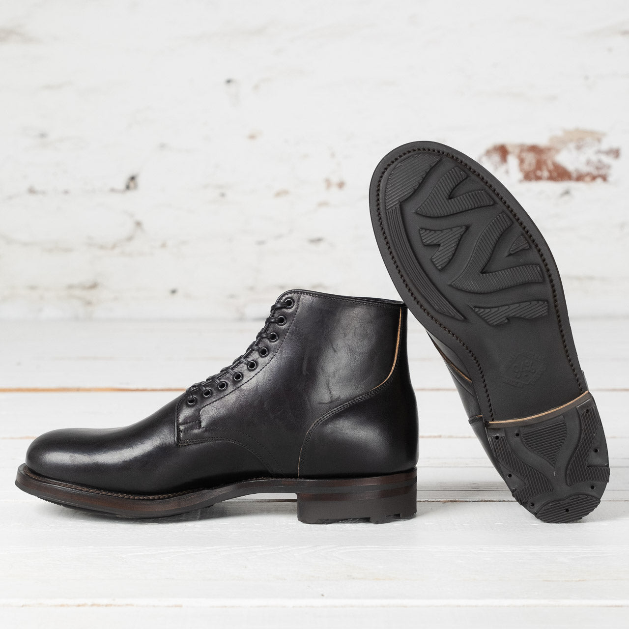 Service Boot 1035 Vachetta Lucide Horsebutt Black