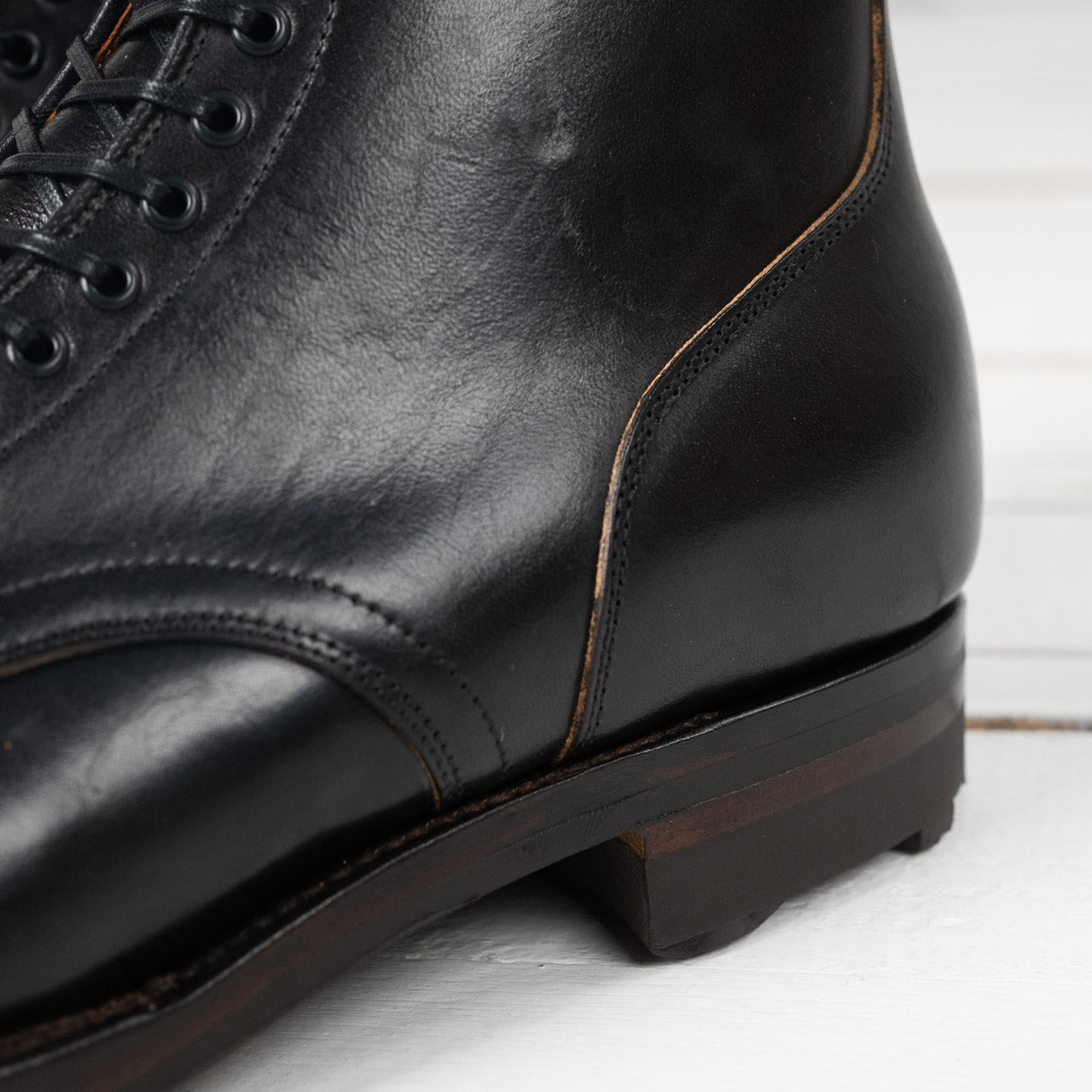 Service Boot 1035 Vachetta Lucide Horsebutt Black