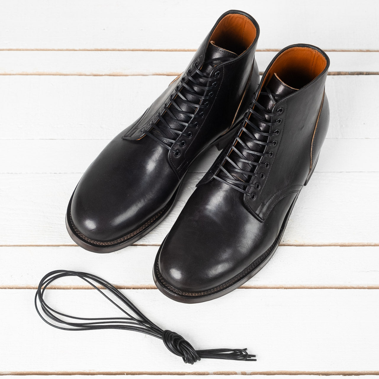 Service Boot 1035 Vachetta Lucide Horsebutt Black