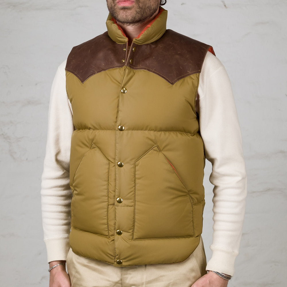 Rocky Mountain x Warehouse Nylon Down Vest Camel