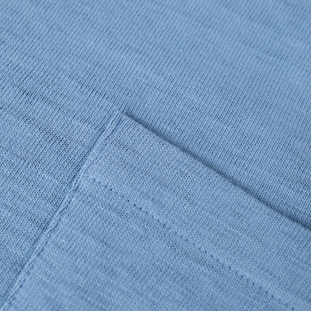 Round Neck Pocket T-Shirt Pale Blue