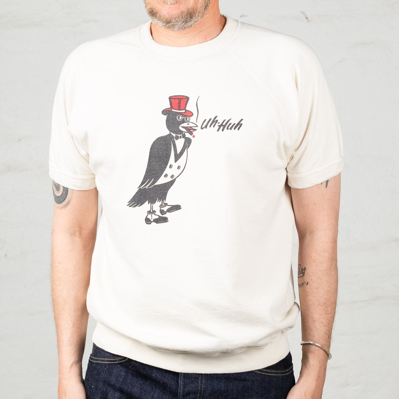Short Sleeve Sweatshirt Crow's Nest Creme