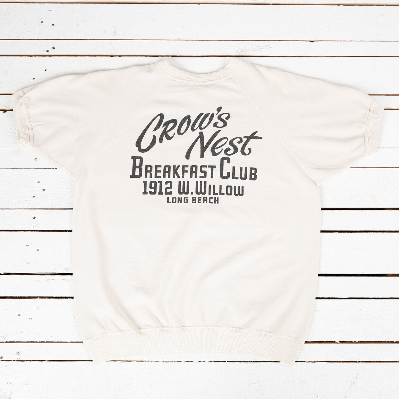 Short Sleeve Sweatshirt Crow's Nest Creme