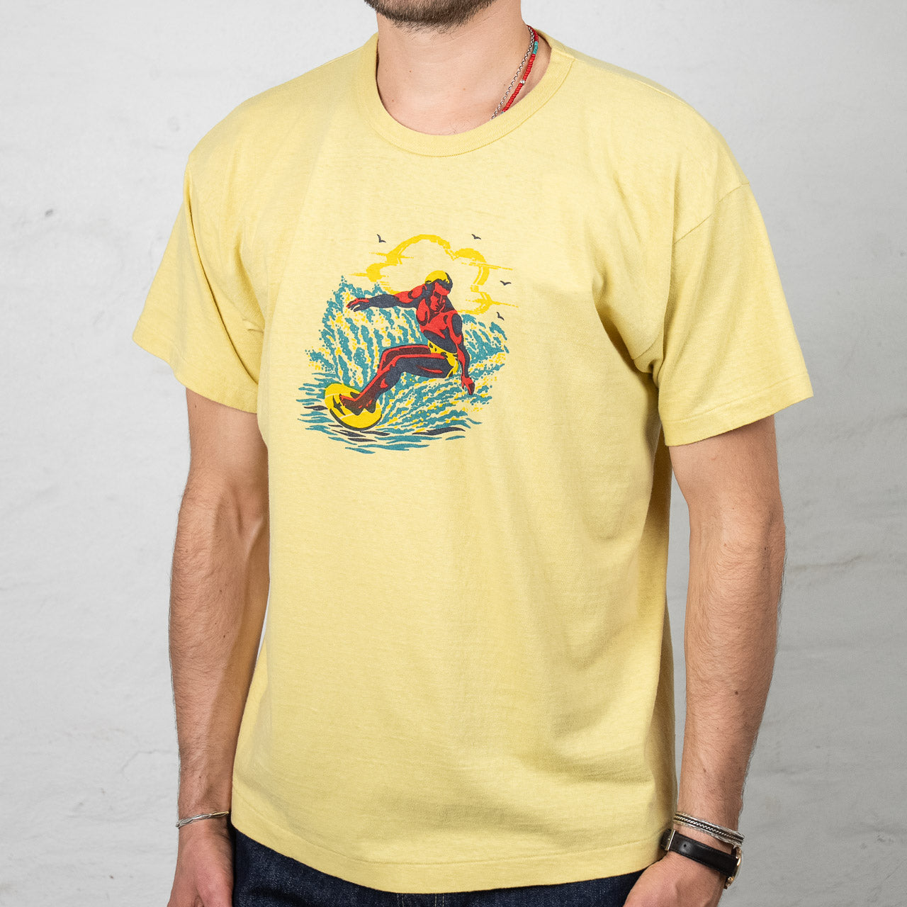 Second Hand Series Surfer T-Shirt Gelb