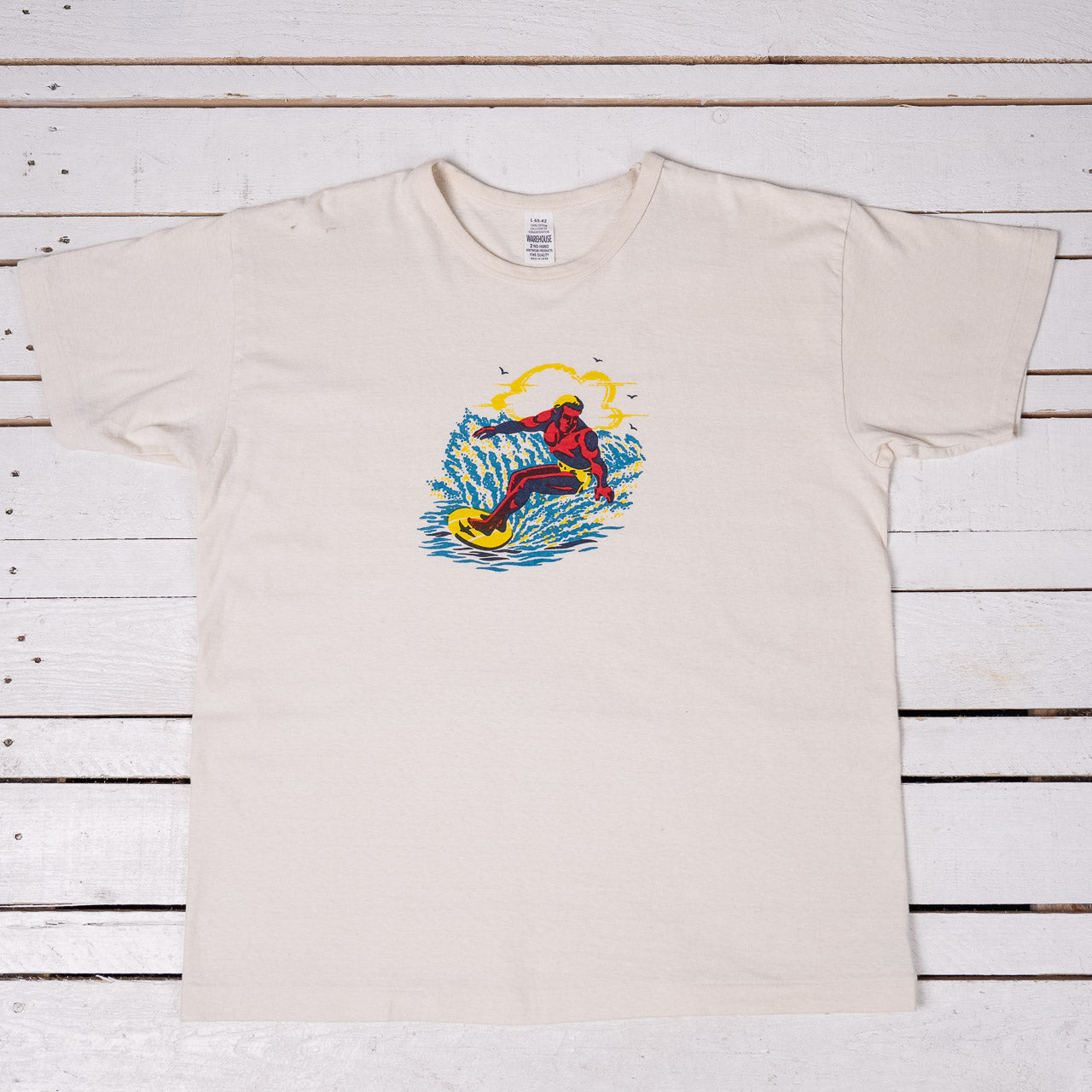 Second Hand Series Surfer T-Shirt Cream