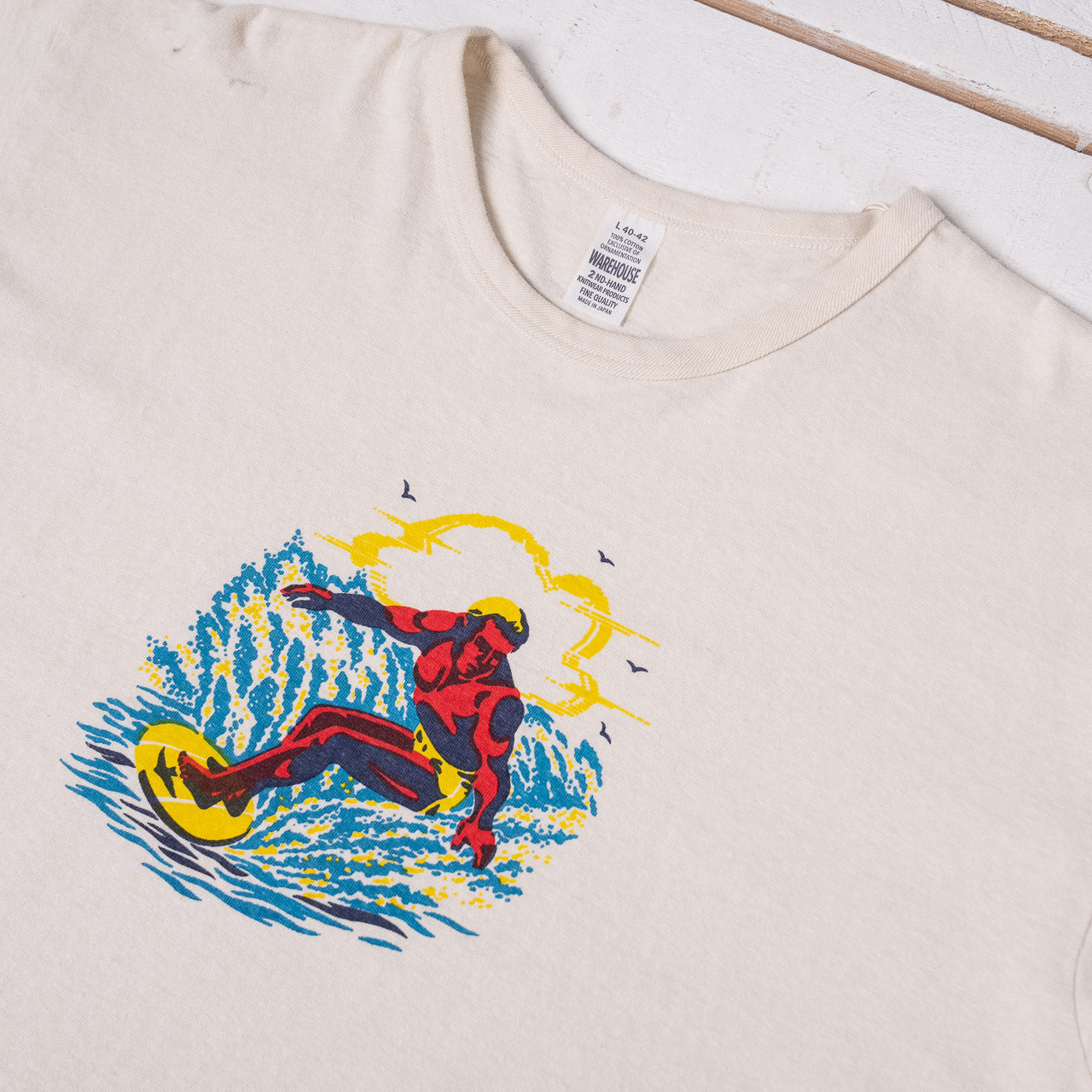Second Hand Series Surfer T-Shirt Cream