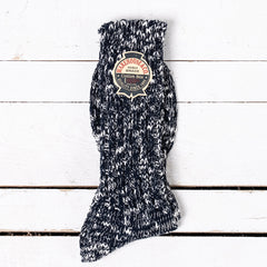 Slub Rib Zokki Socks Navy