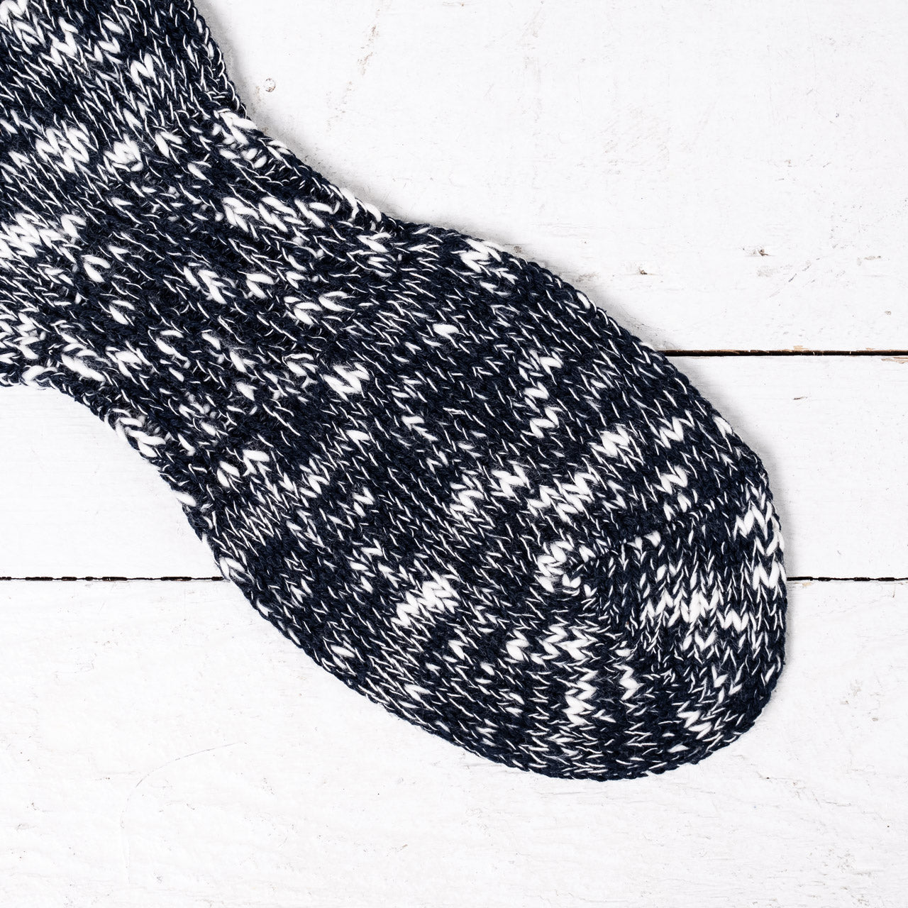 Slub Rib Zokki Socks Navy