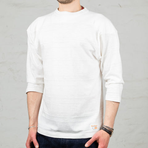 Three Quarter Football Tee Off-White