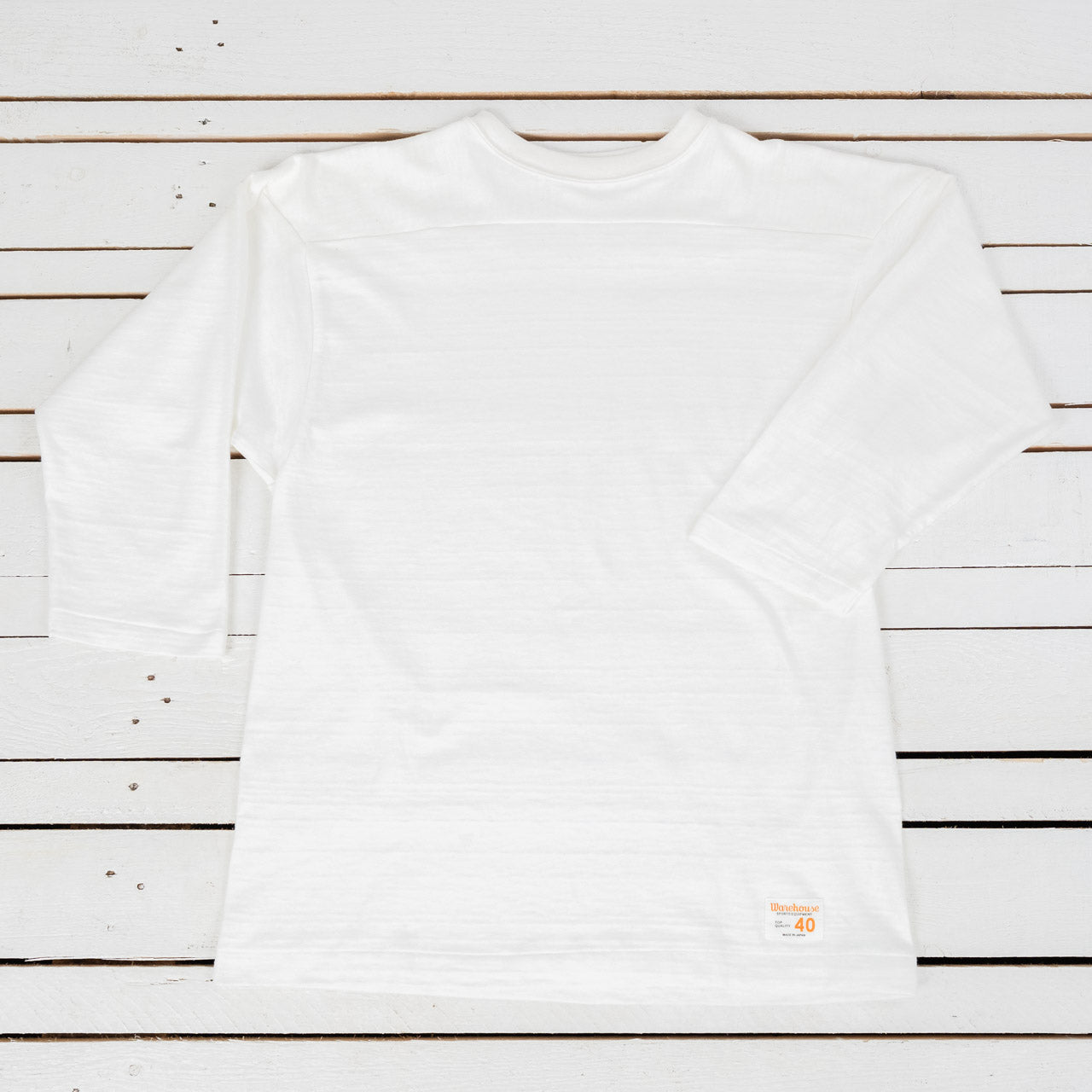 Three Quarter Football Tee Off-White